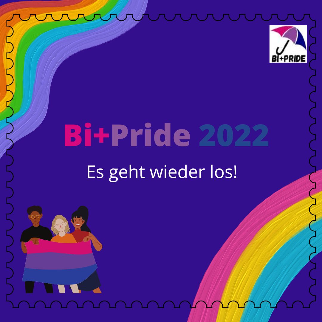 BiPlusPride's tweet photo. Bi+Pride 2022: Es geht wieder los!
Nach dem letzten Bi+Pride waren wir nur auf Instagram richtig aktiv. Jetzt wird Twitter auch wieder wach ...
Natürlich gibt es einen Bi+Pride 2022:
17.-25.9.2022 Workshops
23.9.2022 Bi-Flaggenhissungen
24.9.2022 Demo für bi+sexuelle Sichtbarkeit https://t.co/k1sYp72UVS