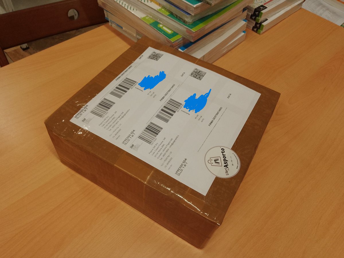 Primi giorni di lavoro dopo qualche giorno di ferie? Primo pacco in partenza con #libridaasporto Lunedì spediamo libri ad #ascoli
#libreria #libreriaindipendente #Libridasporto <a href="/harpercollinsIT/">HarperCollins Italia</a> #againstamazon #resistere <a href="/letturemetropol/">Letture Metropolitane</a> <a href="/La_Lettura/">la_lettura</a>