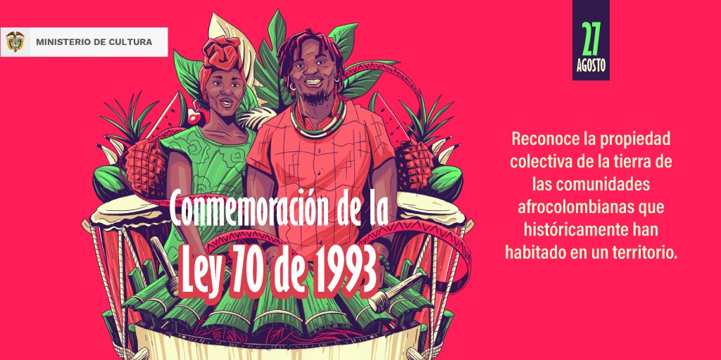 Hace 29 años La Ley 70 de 1993 reconoce la propiedad colectiva de la tierra de las comunidades afrocolombianas que históricamente han habitado en un territorio.