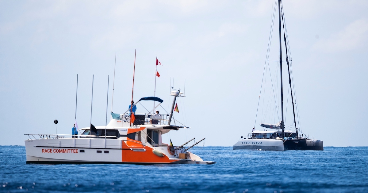 multihullcup's tweet image. Race due to restart in approx 30 mins.

The storm has passed.

#multihullracing #multihullregatta #multihullcup #portadriano #cleanregattas ⁠