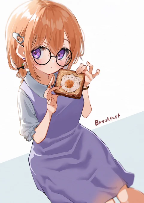 朝はパン#gochiusa #イラスト 