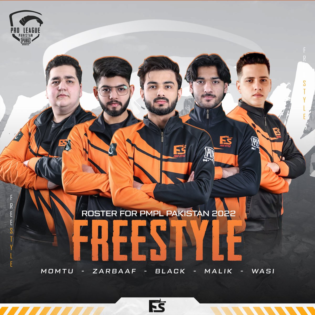 FreeStyleEspor2's tweet photo. Our Pubgm roster for PMPL Pakistan Fall Split 2022.
Are you excited to see them in action?
#freestylepubg #fsftw #pmplpakistan https://t.co/7QJTw7Hf08