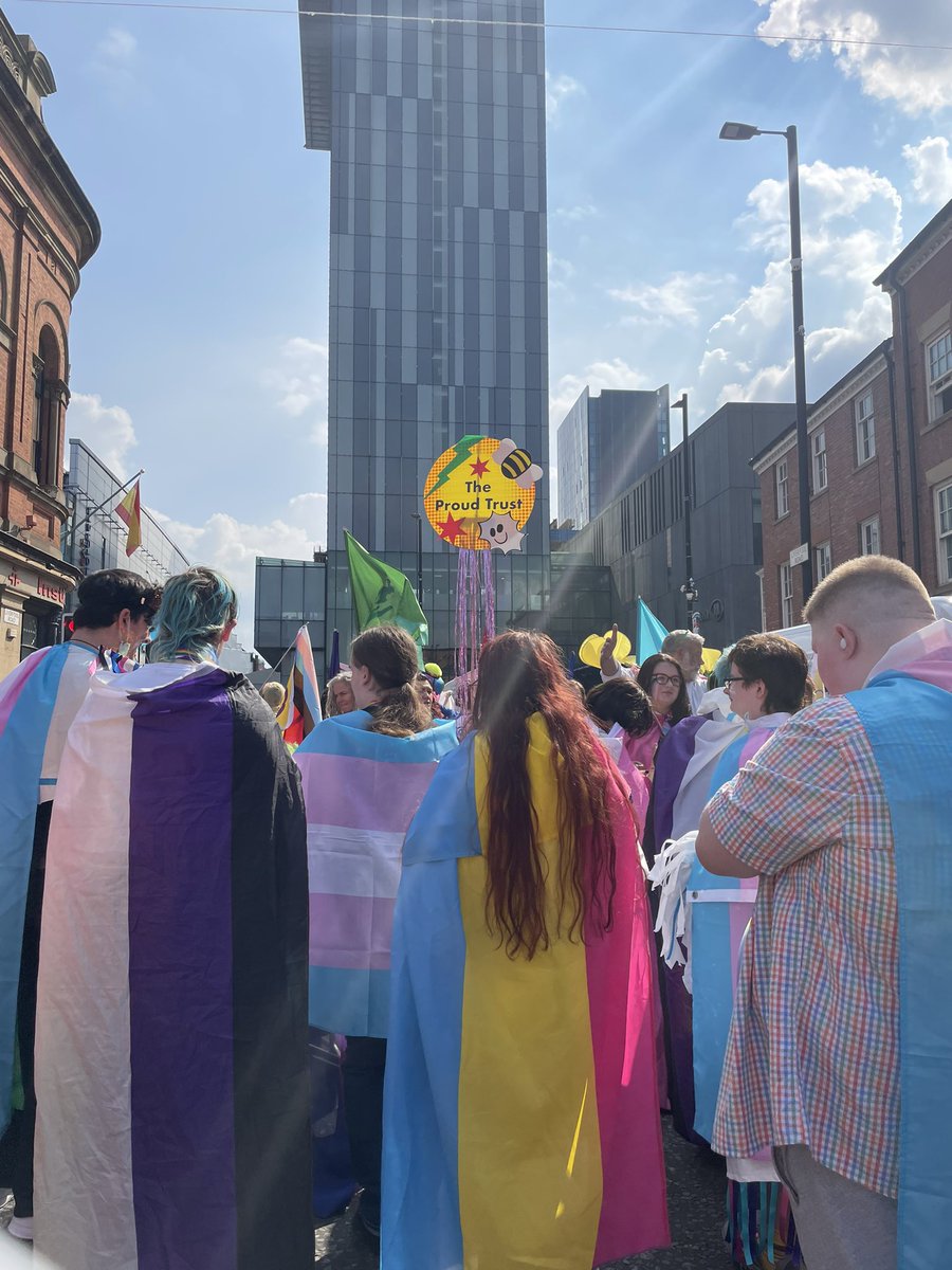 TheProudTrust's tweet photo. Happy Manchester Pride from all of us at The Proud Trust 🏳️‍🌈✨ https://t.co/xu9FYjXppE