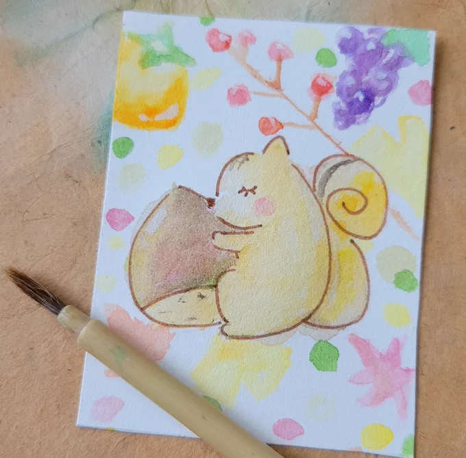 私は癒しの魔術師素敵な企画ありがとうございます女の子や生き物をよく描きます誰かのお気に入りになりますように#水彩の魔術師の集い 