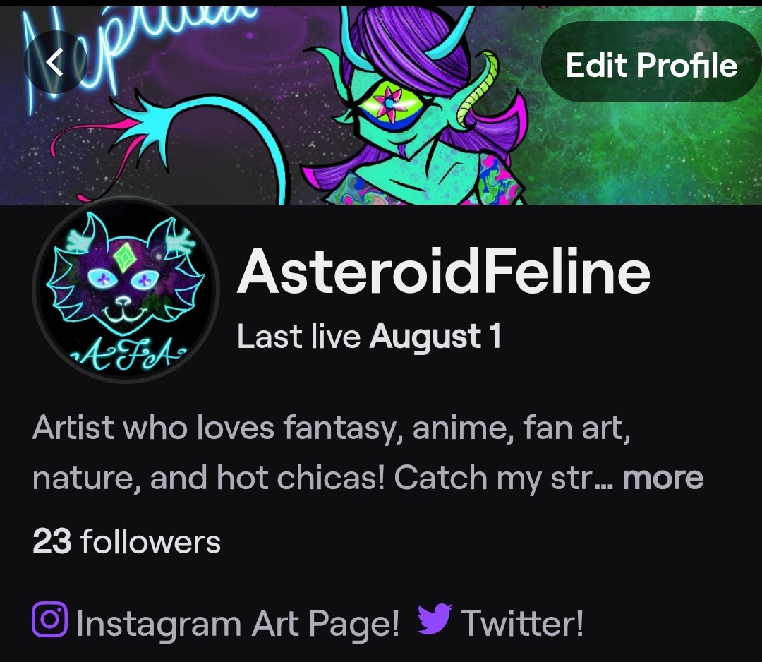 asteroid_feline's tweet photo. Come enjoy some leisurely art with me today! https://t.co/AzjbOOwn5S
#TwitchStreamers #twitch #artstuff #digitalart #commissionsopen #nicemusic #relaxing #SupportSmallStreams #stolas #HelluvaBoss #timetodraw #sadbirb #owlman #vivziepop #comewatchandenjoy #love #spacedout #Blitz https://t.co/toCkE8AkTb