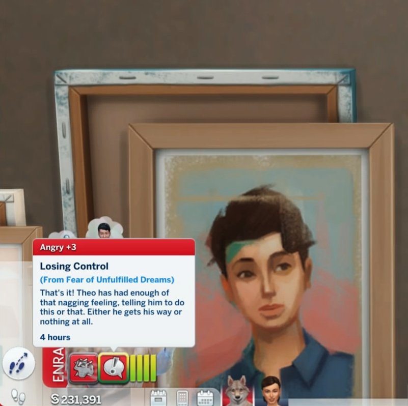 CherrieeeX's tweet image. Oh plsss🙄🙄"fear of Unfulfilled Dreams" is so annoying. Looks like im buying that potion soon
#TheSims4