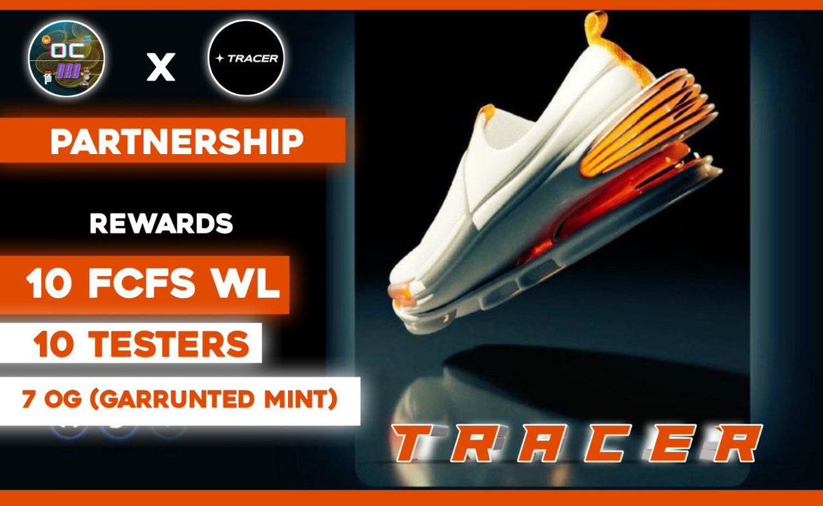 😍😍😍😍 Giveway for We can provide 7 Og  ,10 FCFS WLs , 10 Testers💯💯

✅ Follow @OC_DAO_  × @OC_Venture ×  <a href="/Official_Tracer/">TRACER</a>
✅ Like Rt/Tag 5 Frnds
✅ complete all task 👉wn.nr/p9NjY6

3day⏳
#Giveaway #nftart #Giveawayairdorp #nftgiveway  #Official_Tracer