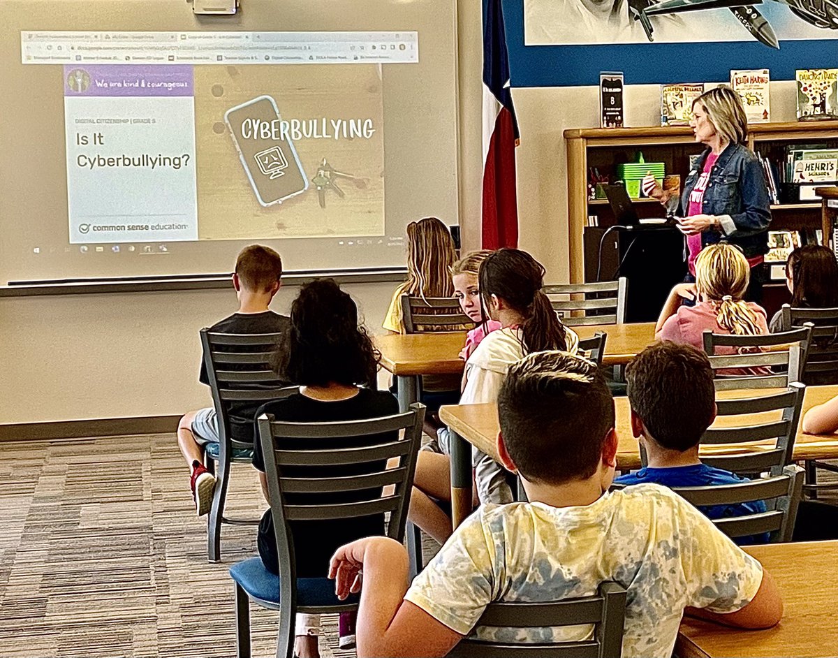 Great conversations this week with our 5th graders <a href="/AdkinsLantana/">Adkins Elementary</a> on Cyberbullying &amp; what it takes to be an Upstander. <a href="/dentonisd/">Denton ISD</a> <a href="/dentonisdlib/">Denton ISD Libraries</a>