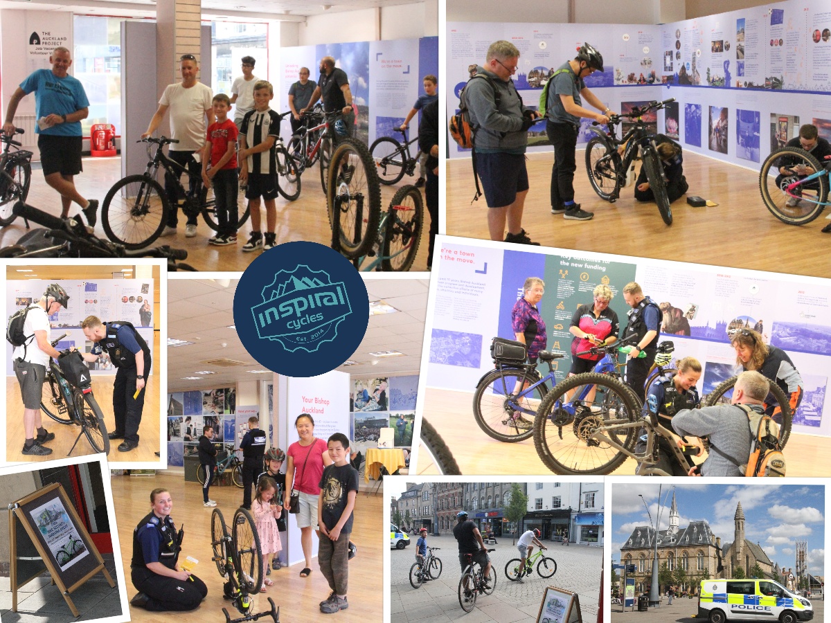 Inspiral_Cycles's tweet photo. Thanks to these wonderful cyclists who got their bikes security marked...with a little patience waiting for our fab local PCSOs 😉 Thanks to Janet at The Auckland Project and Bishop Auckland Police. https://t.co/JUmAy65Hs7