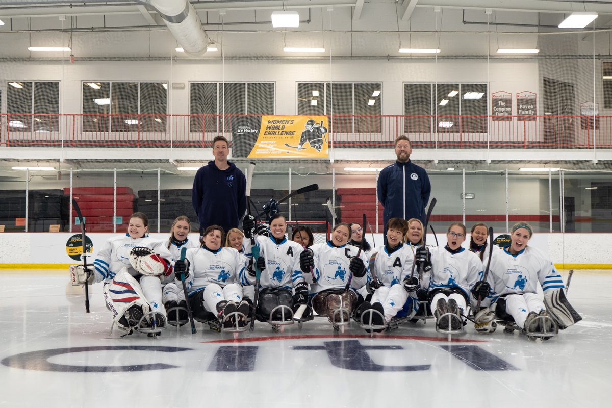 paraicehockey's tweet photo. 💥 Team photos are OUT! Who did it the best?

📸 Charlie Skinner/WPIH

#WomensWorldChallenge | #ParaIceHockey | @Citi | @ParaSport https://t.co/bpKHBCHZgW