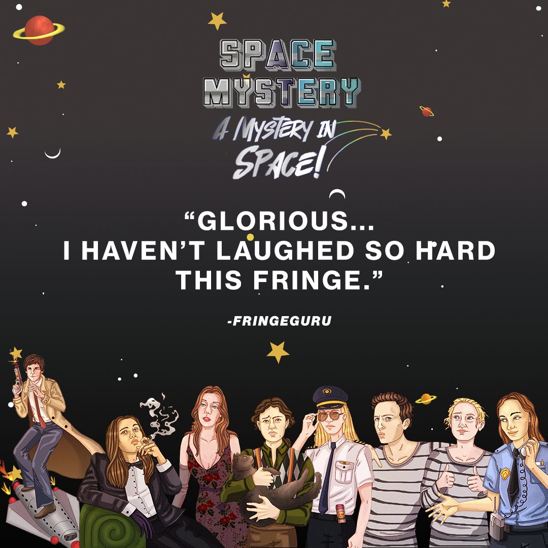 Thanks so much to the lovely <a href="/FringeGuru/">Richard Stamp | The Wee Review</a> for watching our show and being so kind!

Just ONE MORE CHANCE to catch #SpaceMystery <a href="/theSpaceUK/">theSpaceUK</a>! Tonight! 22:45! Don't miss out!!! #edfringe tickets.edfringe.com/whats-on/space…