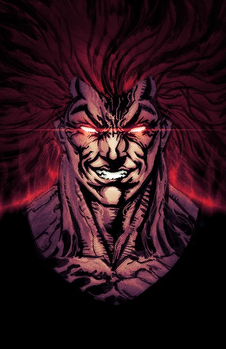 Revisited this lineart of Yujiro Hanma 