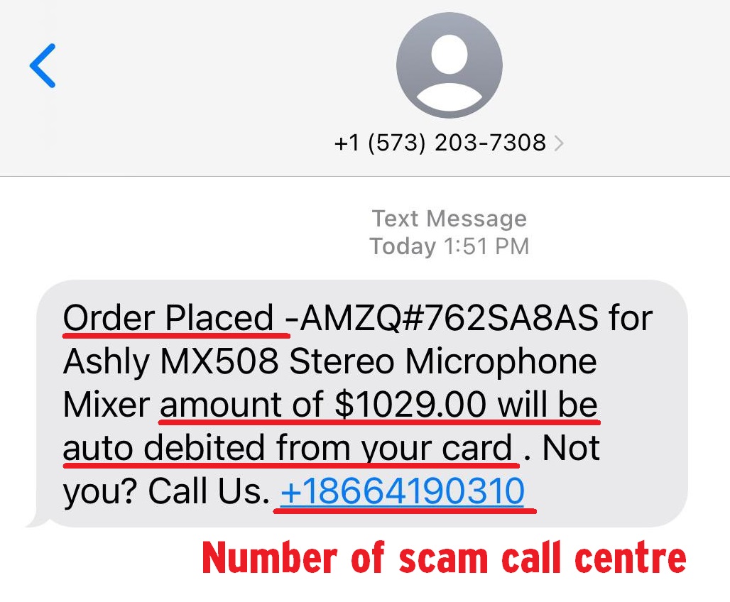 scamadviser's tweet photo. ** Fake Amazon Purchase Alert **

This fake alert is designed to make the recipient panic about a charge $1,029 being put on their card and call the scammer's number.

#ScamAdviserAlerts #ScamAlert #SupportScam #AmazonScam #OnlineScam #Scam https://t.co/lNVyZRC2JG