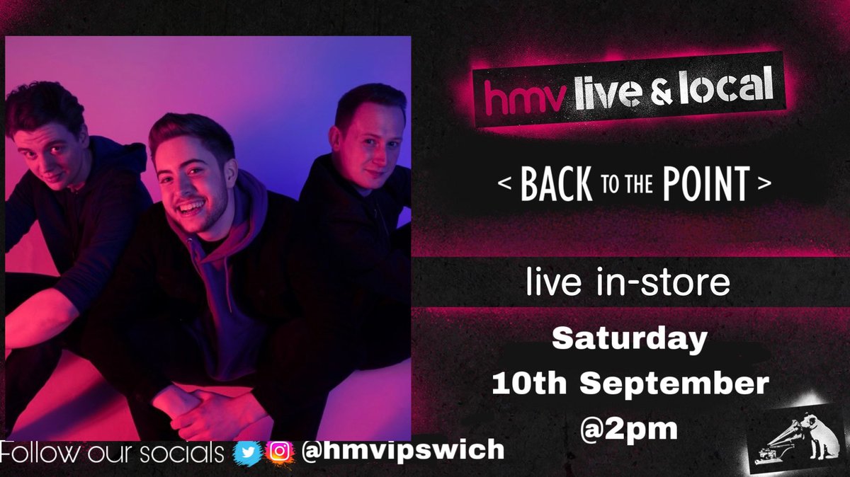 hmvIpswich's tweet photo. Very excited to announce that our next #hmvliveandlocal event is the incredible @BTTP_official on Saturday 10th September. https://t.co/8X8KwI6Tiv