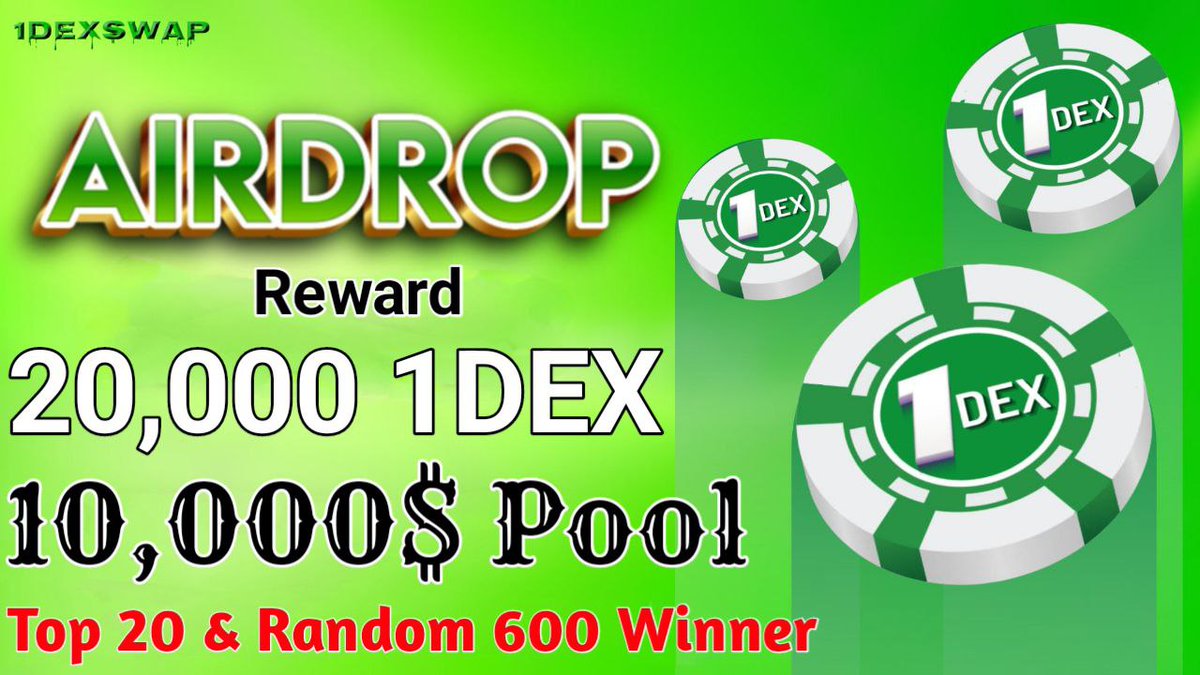 NFT Venture || Web 3.0 🧭 (@nftventurepro) on Twitter photo 📣Massive #Giveaway 🔥
😱Huge Reward Pool-
🎁 20,000 $1DEX Token ( Worth 10,000$ )
To Enter:
✅Follow @CB_SOLANA & <a href="/NFTVenturePro/">NFT Venture || Web 3.0 🧭</a> & @1DexSwap
✅RT & Tag 3 Frns
✅ Finish Tasks - wn.nr/SxQDxt
#Airdrop #FreeAirdrop #NFTVenture #CBSOLANA #Airdrop #FreeCrypto 📣Massive #Giveaway 🔥
😱Huge Reward Pool-
🎁 20,000 $1DEX Token ( Worth 10,000$ )
To Enter:
✅Follow @CB_SOLANA & <a href="/NFTVenturePro/">NFT Venture || Web 3.0 🧭</a> & @1DexSwap
✅RT & Tag 3 Frns
✅ Finish Tasks - wn.nr/SxQDxt
#Airdrop #FreeAirdrop #NFTVenture #CBSOLANA #Airdrop #FreeCrypto