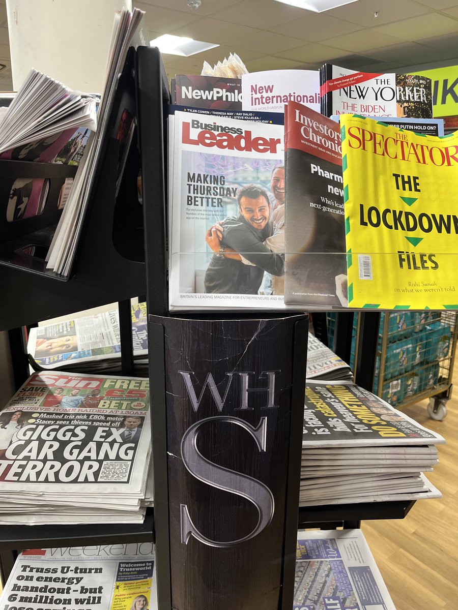 Nice to see ⁦@BLeaderNews⁩ magazine on the selves at ⁦<a href="/WHSmith/">WHSmith</a>⁩ in ⁦<a href="/BristolAirport/">Bristol Airport</a>⁩