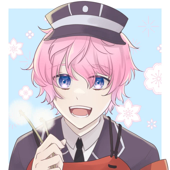 【 #一日一振】8日目 秋田藤四郎本丸の庭で「この花は何?」と聞くと、図鑑を持ってきて教えてくれたり、一緒に調べたりしてくれる。 