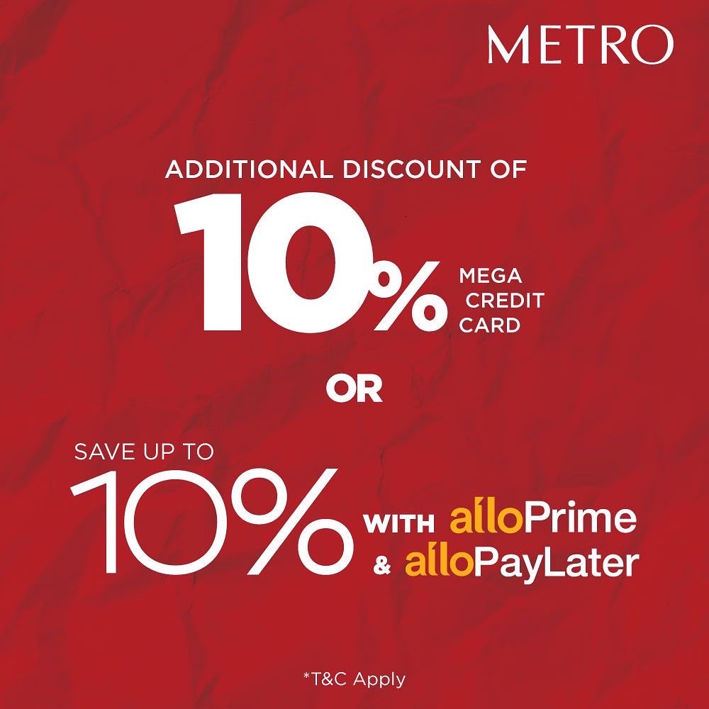 PondokIndahMall's tweet photo. METRO BIG SALE IS BACK!!!
26 AUG - 3 OKT 2022
Discount up to 70% +10% MEGA Credit Card or +5% ALLO PRIME
Our Sale Is Full Happines
So, what are you waiting for? Hurry, while stock last!
#metrodept #metrodeptstore #metrobigsale #weekendpromo #fashion #fashionreta https://t.co/pINTbifhNz