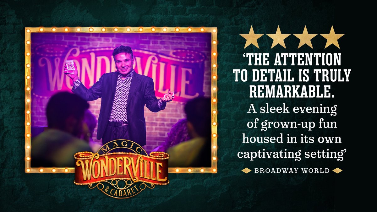 WondervilleLive's tweet image. Who's joining us to experience the wonder of #Wonderville this weekend? 🪄✨

Don't forget - our brand new venue on Haymarket is also open pre &amp;amp; post-show to extend your experience even further. Book today!
🎫 wondervilleuk.com

Photography by Mark Senior.

#Magic #Cabaret