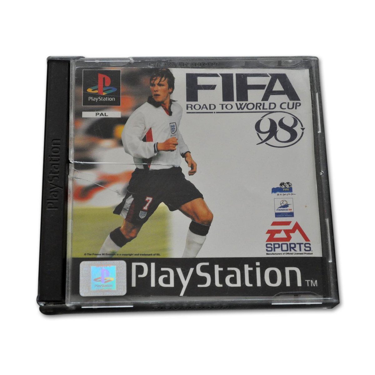 from12yards_'s tweet image. We were asked to create an album cover for an exhibition this weekend. Our first entry is the sort-of self titled ‘Blur’ by Blur. We flipped the idea on its head linking it back to football of course, Fifa 98 in fact where ‘Song 2’ graced the soundtrack.