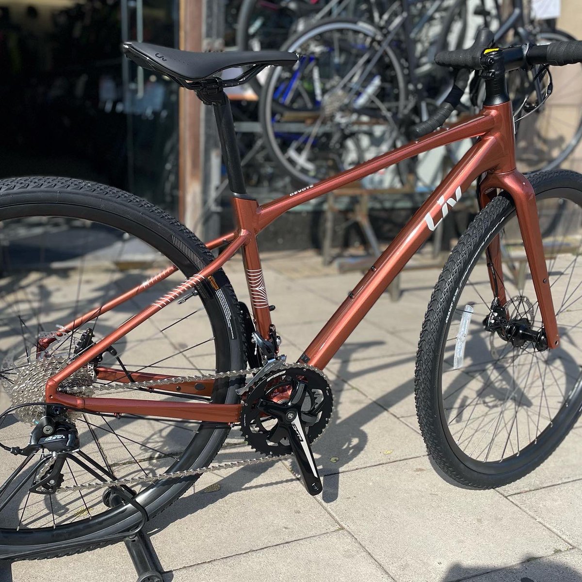 Questbikes's tweet photo. Just in time for your bank holiday riding… Liv Devote 2 gravel bike in stock now! @LivCyclingUK @GiantUK https://t.co/RfCHwuUOLd
