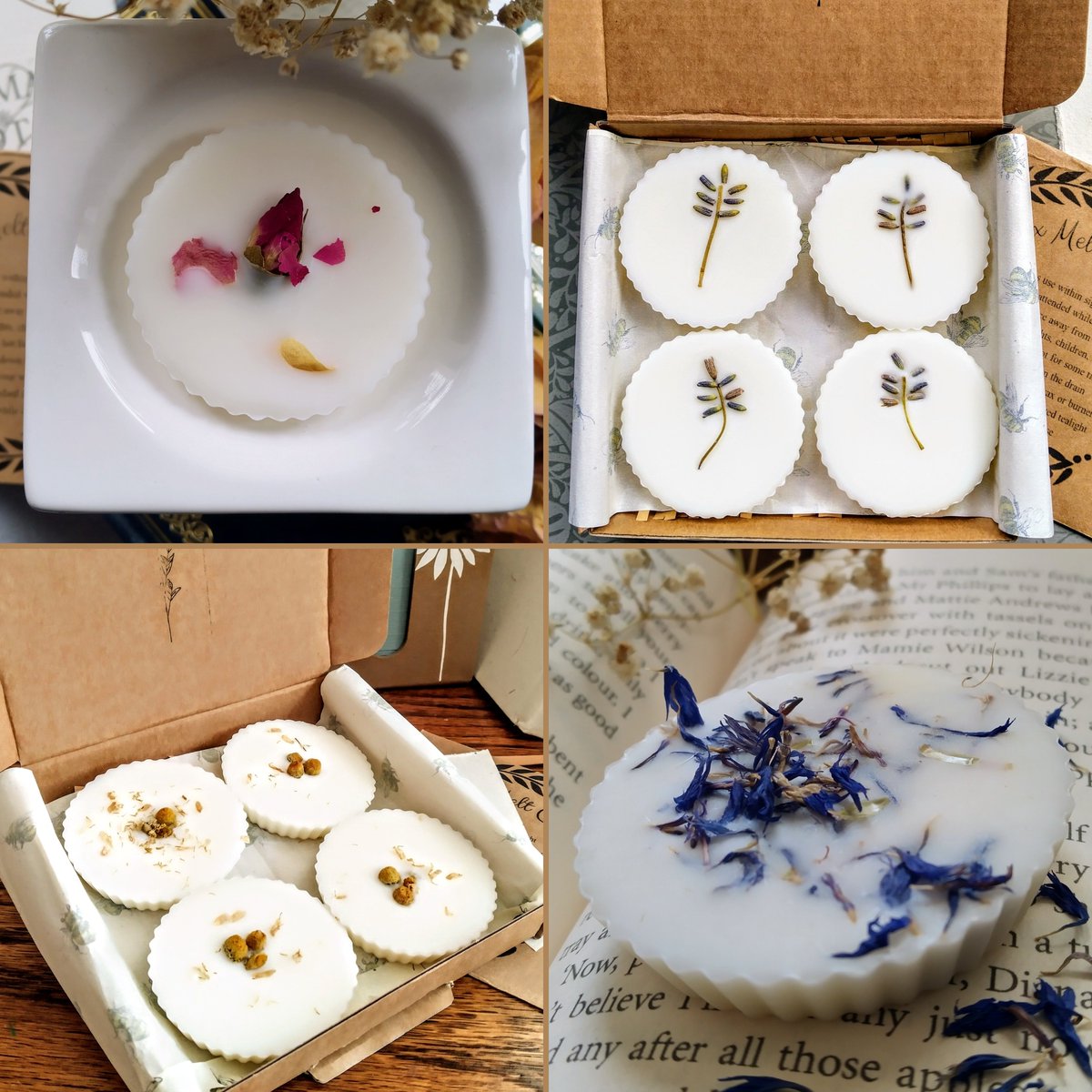Good morning #UKGiftAM #UKGiftHour 

After a small break I am falling back in love with my wax melts &amp; hope you will too.
My melts are handmade using soy wax, natural botanicals, &amp; vegan fragrance oils. 
They're letterbox friendly &amp; make the perfect gift!
MayBotanic.Etsy.com