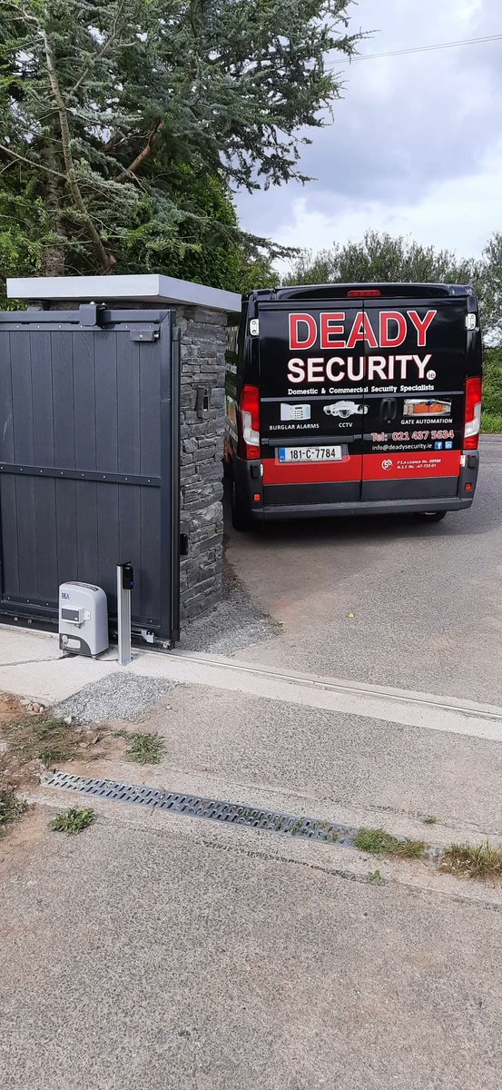 DeadySecurity's tweet photo. Recent job finished of a DEA sliding gate with all the correct safety devices in place. 
Please visit 
https://t.co/S6GdnurpWM for all your security needs including CCTV and INTRUDER ALARMS https://t.co/QfBZ2z3cY1