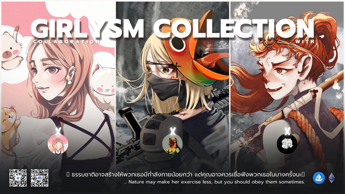 <a href="/opensea/">OpenSea</a> : opensea.io/collection/gir…
🖤🤍My Collection #Collabnft with
__ @ppnpondNFT 
__ <a href="/somolotion/">Somolotion📜แก๊งสมุนดาวโจร🦜🏴‍☠️</a> 
__ <a href="/rollazcityfunky/">Yolandia 📜แก๊งสมุนดาวโจร🐒🏴‍☠️</a>  $ETH 
🔜🔜🔜 

#openseanft #nftthailandcommunity #opensea #NFTTHAILAND #NFTartist #NFTCommunity #nftcollector #nftartist #NFTs #NFTdrop #opensea #eth #Etherum