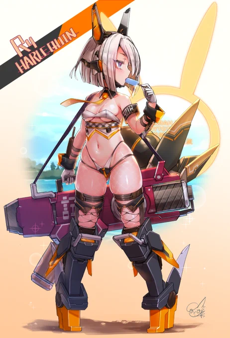 久々にオリメカバニー、夏季戦闘服 