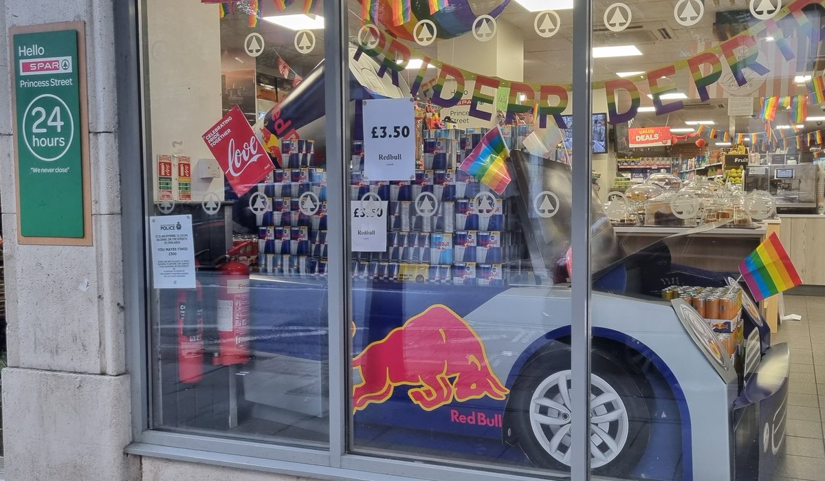 #RedBull comes to #Spar for #Manchester #Pride2022 #manchesterpride <a href="/ManchesterPride/">Manchester Pride</a> <a href="/Pride/">Pride</a> #pride