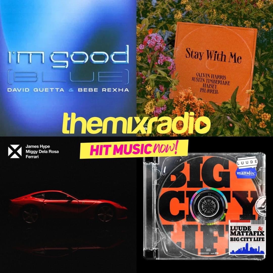TheMixRadio's tweet photo. 🚨 New Music Alert! Fresh Hits on The Mix playlist from...
@davidguetta &amp; @BebeRexha 
@CalvinHarris @jtimberlake @halsey @Pharrell 
@JamesHYPE 
Luude &amp; Mattafix 
Listen on 💻 Website 📲 @getmeradio app 🗣 "Play The Mix Radio"
.
#freshbeats #newmusic #playlist #radiointheuk https://t.co/bctWjF4S5i
