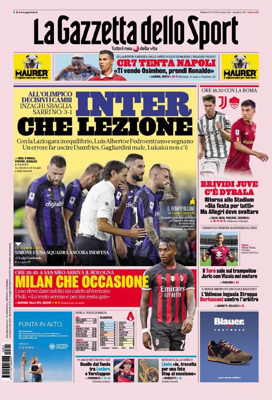 pisto_gol's tweet photo. PrimePagine #27agosto #AAAcercasi allenatori https://t.co/kkfqStjvEX