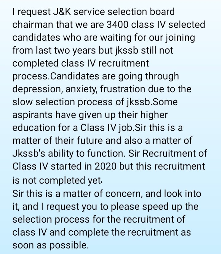 HaseenMughal's tweet photo. Publish class IV department allotment list as soon as possible..
#justiceforclassivcandidates
@jkssbofficial @OfficeOfLGJandK @manojsinha_ @dr_piyushsingla @dwivedimk_ias @tslnewsnetwork @ajkyf_ @jkmediasocial @KNSKashmir @DailyExcelsior1 @BJP4JnK @OmarAbdullah @MehboobaMufti https://t.co/lPE9KCUH9Z
