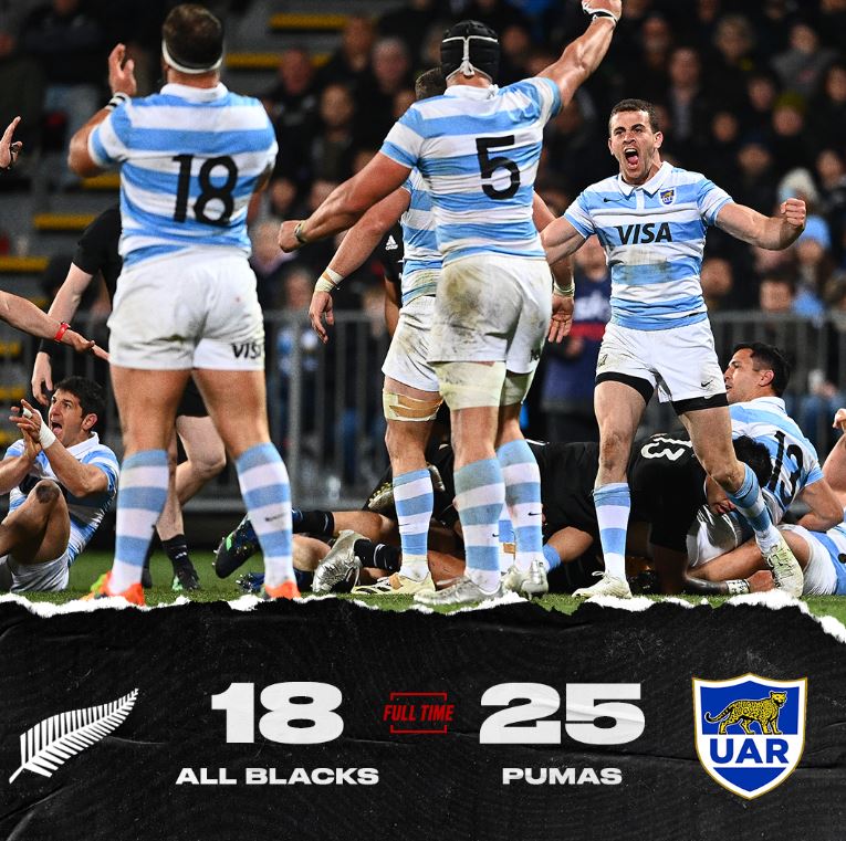 ESPN Scrum on Twitter: "INCREDIBLE!!!!! The Pumas have done it again, this time defeating the Blacks on soil! https://t.co/xwTjQKc1Jh" / Twitter