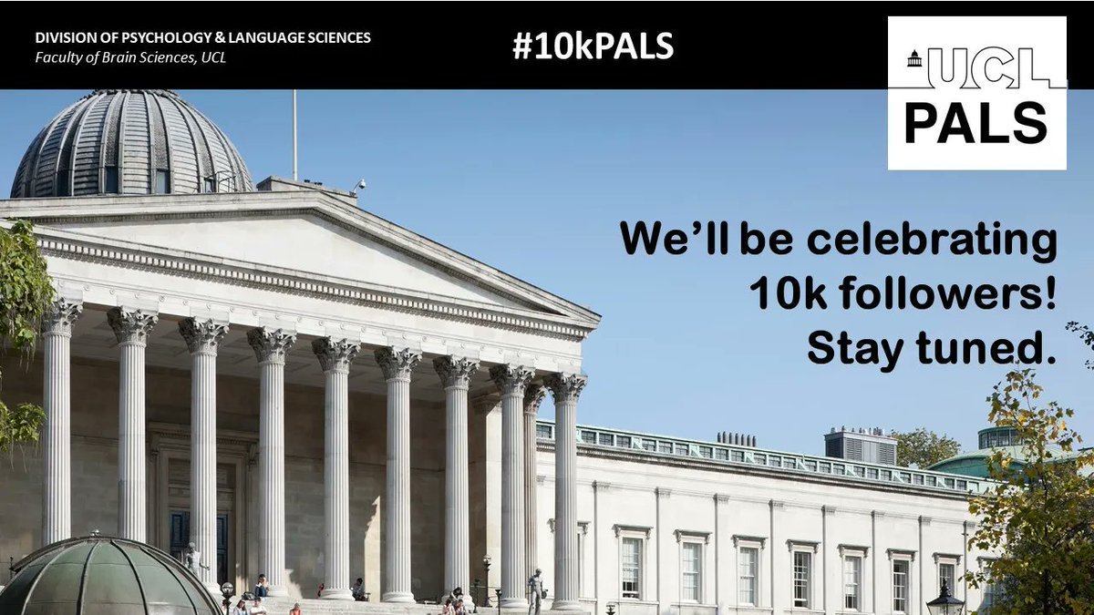 UCL Psych & Lang Sci (@uclpals) on Twitter photo We have reached 10,000 followers! Thank you to all of you that follow us <a href="/UCLPALS/">UCL Psych & Lang Sci</a>!
We will be celebrating this milestone with our #10kPALS campaign...stay tuned to find out more about some of the wonderful members of our PALS family 👪 ❤ We have reached 10,000 followers! Thank you to all of you that follow us <a href="/UCLPALS/">UCL Psych & Lang Sci</a>!
We will be celebrating this milestone with our #10kPALS campaign...stay tuned to find out more about some of the wonderful members of our PALS family 👪 ❤