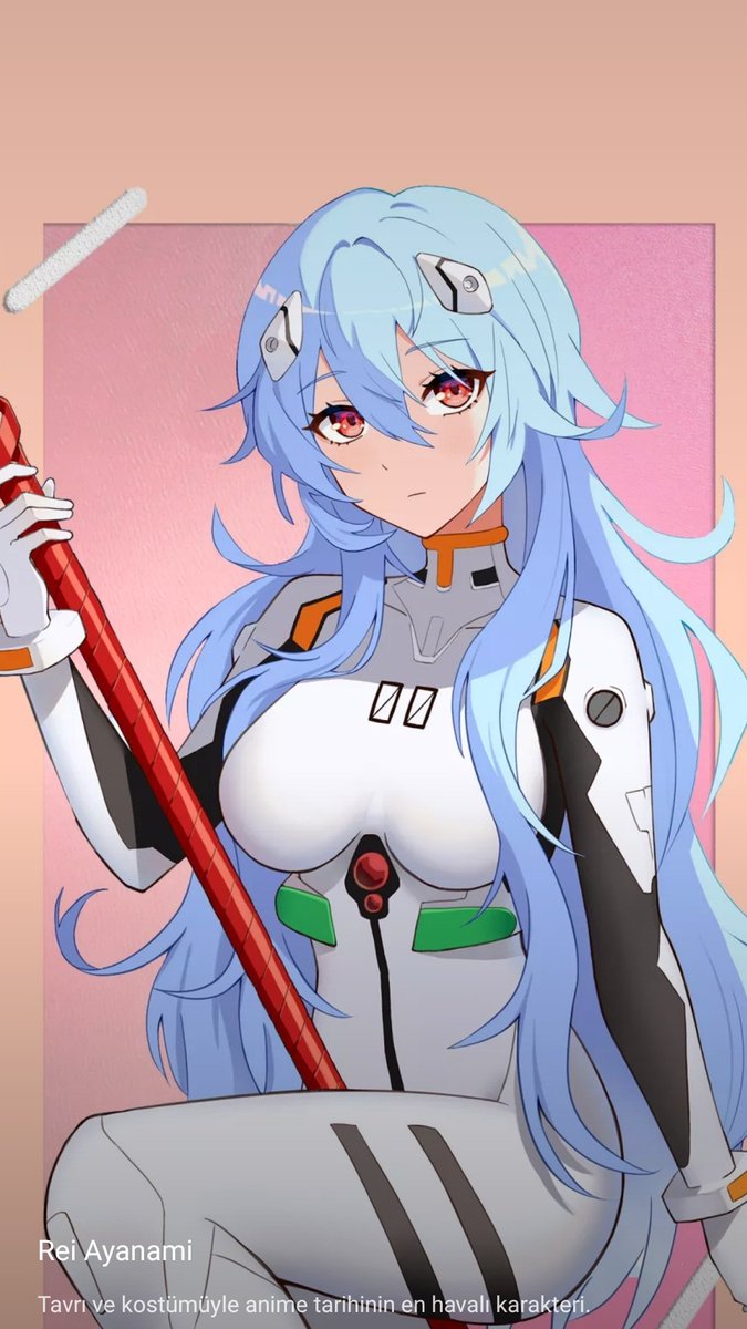 Tavrı ve kostümüyle anime tarihinin en havalı karakteri. #ReiAyanami