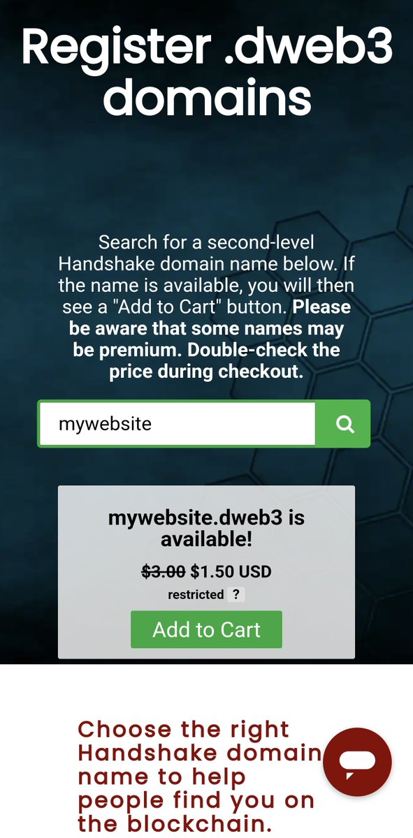 dweb3_tld's tweet image. #dweb3 #identity #username #web3

All available ✅️ No Premiums 

😎.dweb3 early adopter special $1.50

only on @EnCirca
#handshake #domains 🤝

Thanks @EnCirca 🥳 

encirca.com/handshake-dweb…