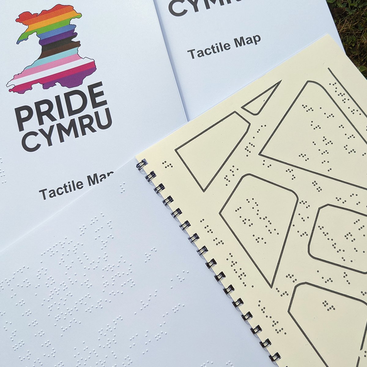 Pride Cymru weekend is here, and we are very proud to support the celebrations by creating these fantastic tactile site maps. Happy pride, you lot.🌈🌈🌈

#UniqueandUnited #PrideCymru2022 #accessibility #Pride2022