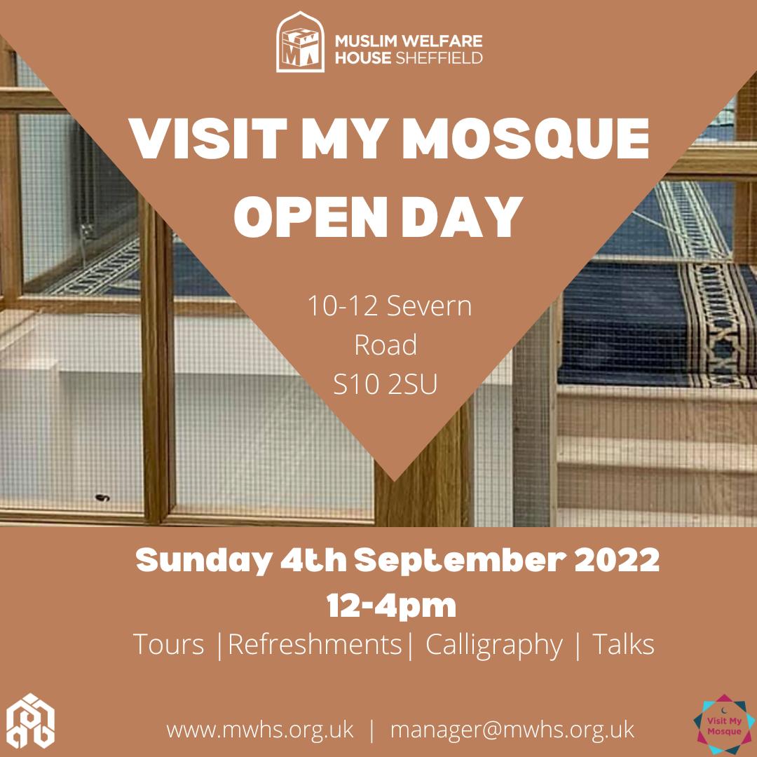 Visitmwhs's tweet photo. 📢 Exciting news: as part of the Muslim Council of Britain's national visit my mosque day our open day is BACK for the first time since 2019! https://t.co/Qykr0mcQCW