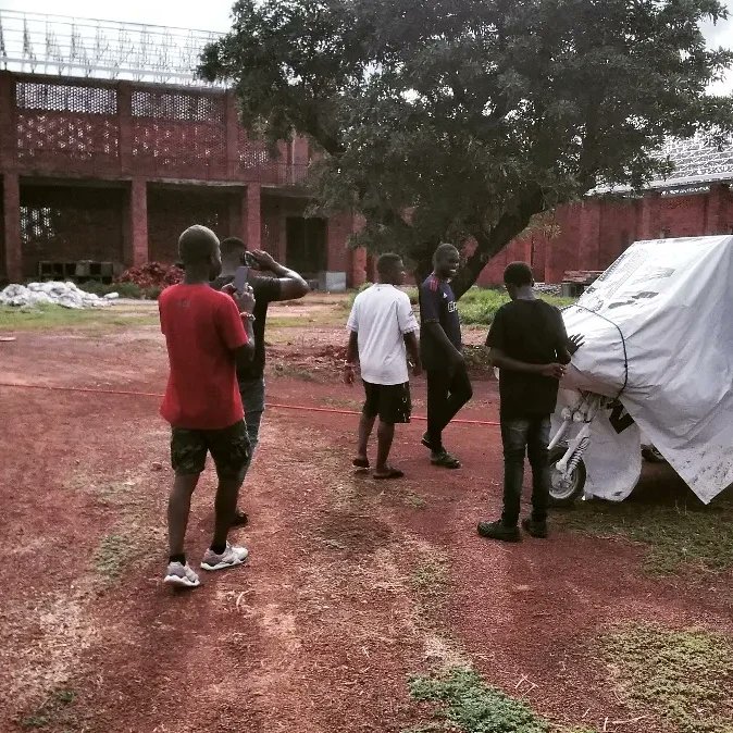 Latif was 11years old when <a href="/ibrahim_mahama/">Ibrahim mahama</a> began the construction of #RedclayStudio —  Latif, now 16years old &amp; can fly the drone, teach other community kids instruction on how to fly the drone in their native language &amp; also serves as a tour guide

Read  sanatuzambang.info