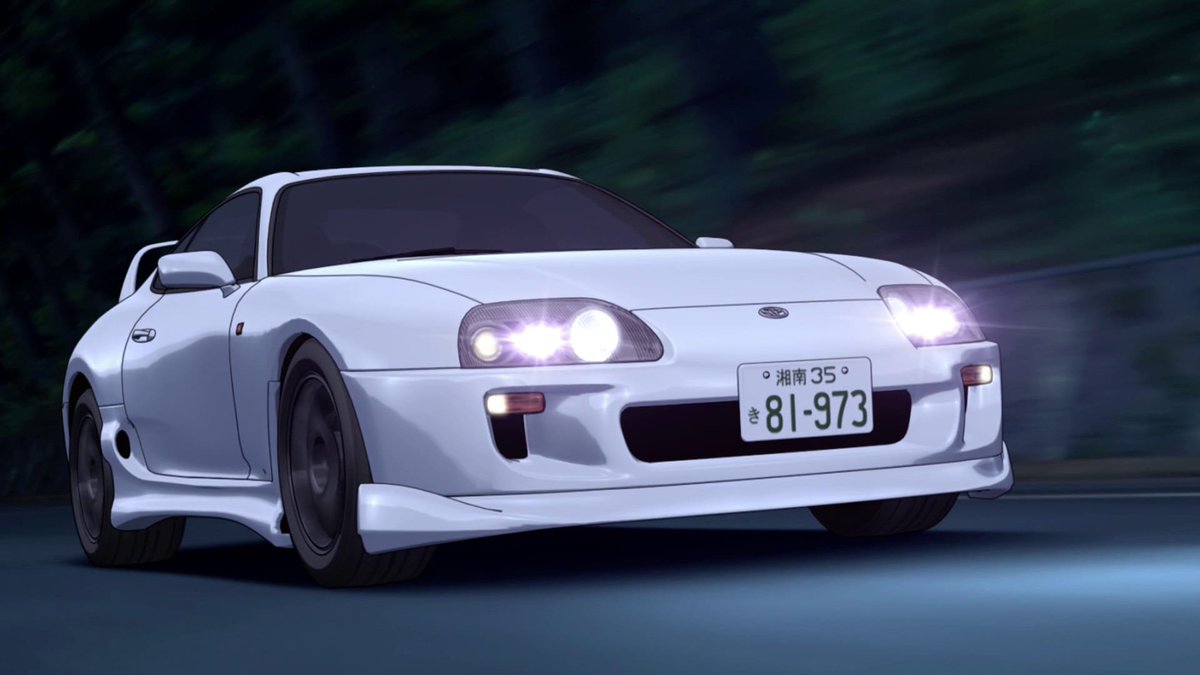 Yatoleczka's tweet image. IS THAT A SUPRA!? 
#InitialD  #initialdworld #initialdfans #Race  #Rotary #Toyota #Supra #2JZ #Car #Cars #JDM