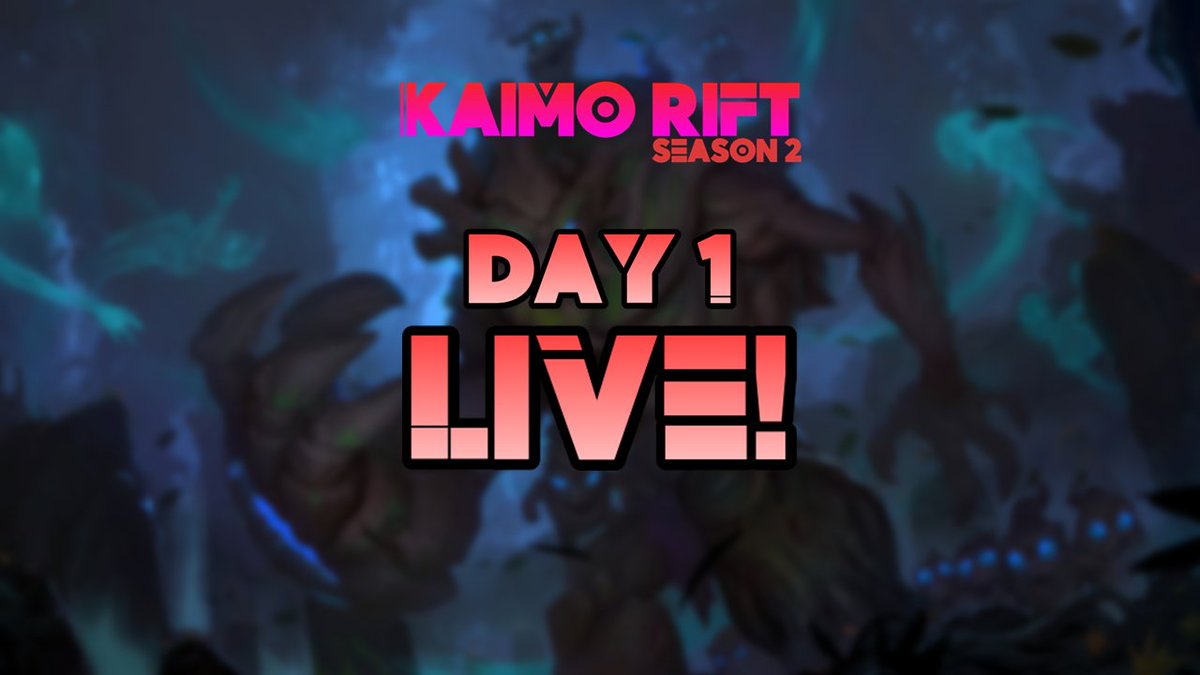 KKaimo_'s tweet photo. AND WE ARE LIVE! 16 CONTENT CREATORS WILL BATTLE HEAD ON TO FIGHT FOR A CHANCE TO WIN IT ALL ON DAY 2! #KaimoRift

https://t.co/CNta35KQov https://t.co/3oEM1PorkG