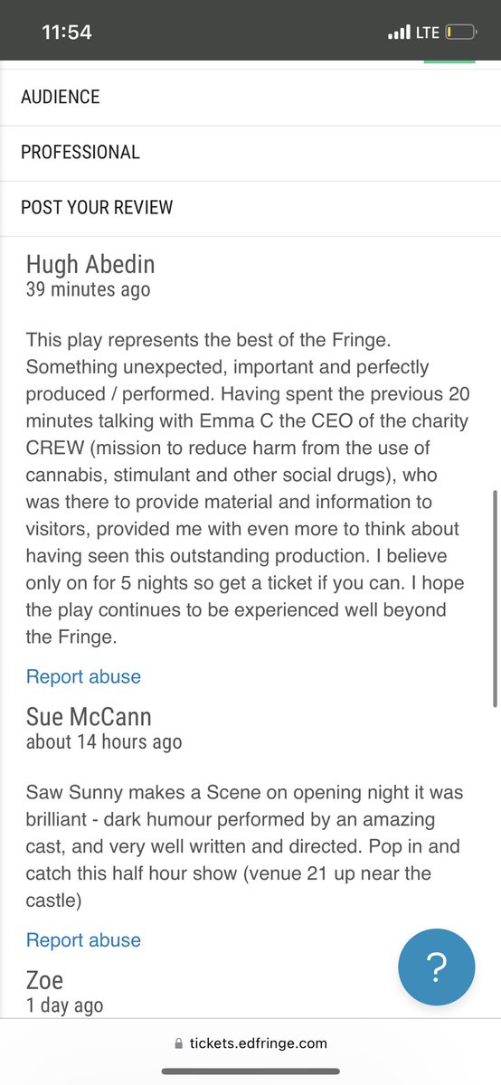 MyceliaMedia's tweet photo. @Peaky76 Hi Robert! We opened on Wed @Cvenues and have nearly sold out every night based on word of mouth. If ur still in town we would love to see you at our show, a 30-min dark comedy about an American teen looking for someone to blame for her father’s overdose. 8:30pm C Aquila studio https://t.co/SO7xNZPtem