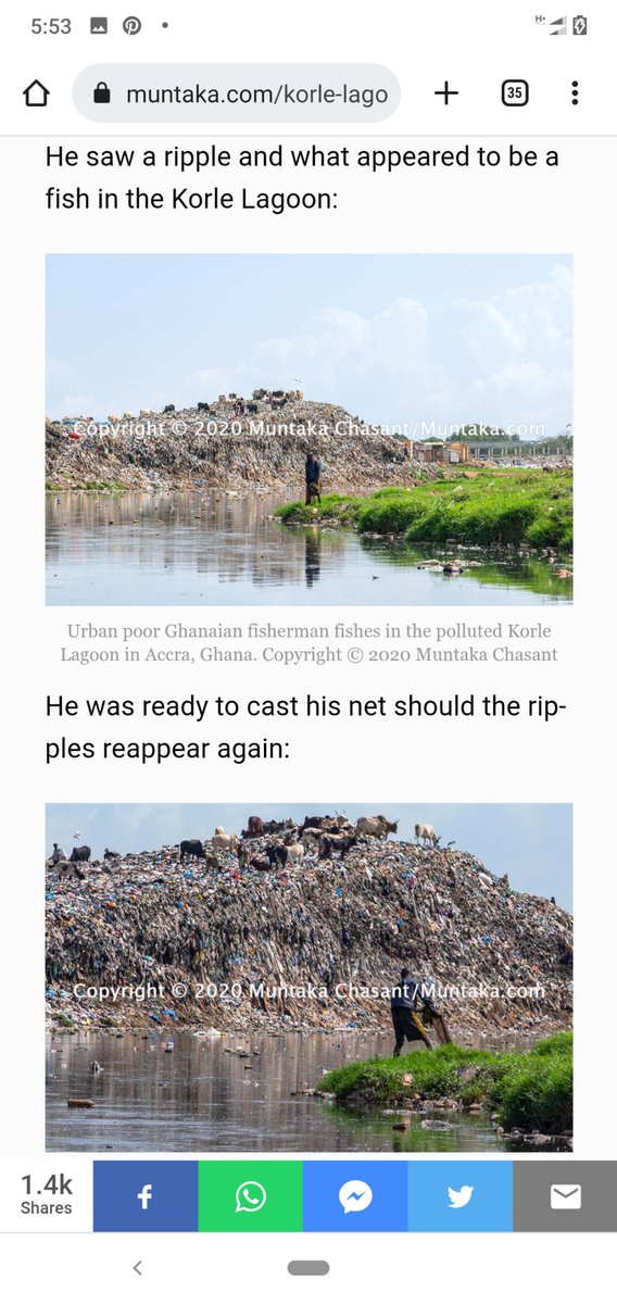 GAN12051310's tweet photo. The the galamsey issue more disturbing than this👇🏿. Let's be truthful. The is in accra, just under the nose of the media. Can any mention a single river that is still clean in Accra. Why is the media not talking about this? #odike https://t.co/7Ix11N3mEo