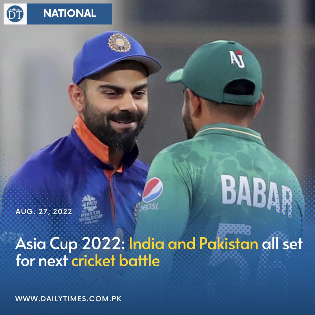 dailytimespak's tweet photo. Despite the presence of the six top Asian teams, India and Pakistan have the highest chances of winning the championship, according to the opinions of cricket legends.
#AsiaCup2022 #asiacupt20 #indiavspakistan #SportsNews #dailytimespakistan 
Read here: https://t.co/anQ3IjOPdW https://t.co/27KJrKBetR