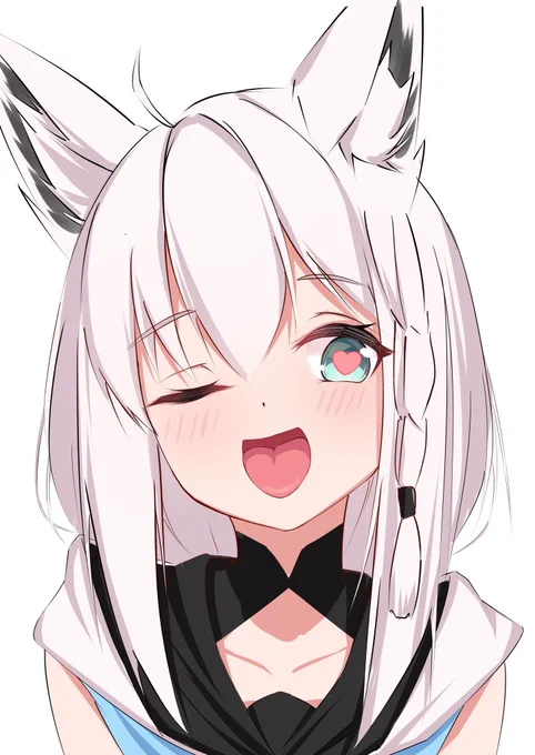 #絵フブキ舌出しハート目フブキ! 