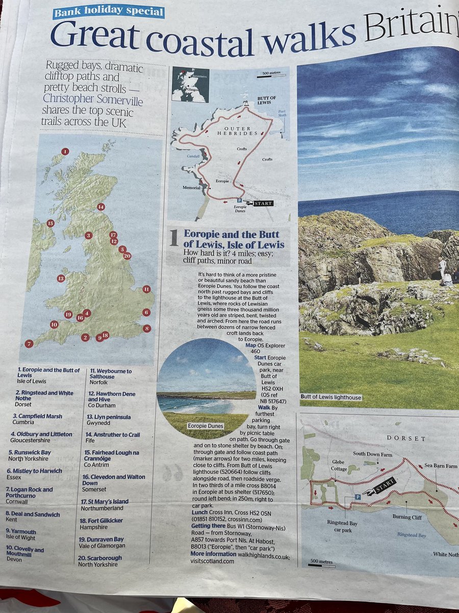 JoMoMMS's tweet photo. Delighted to see the ancestral home of the Morrisons near the Butt of Lewis at No1 in ⁦@thetimes⁩ “Britain’s 20 best routes by the sea”. Well deserved. Some of the most dramatic sea cliffs you’ll ever see. #Ness #IsleofLewis #Hebrides #scotland https://t.co/ZpDx67AhXk