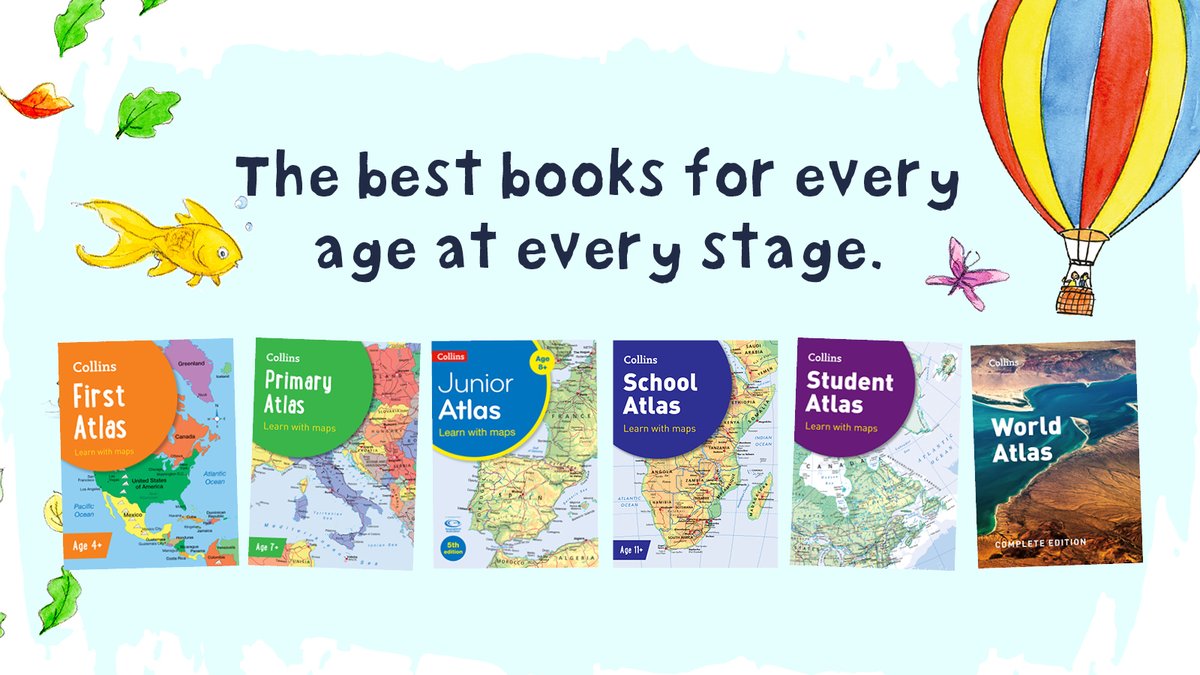 Support kids as they learn to read maps and more with our school atlases. Perfect for #BackToSchool. Explore now: ow.ly/gRN950Ktfiy #CollinsBackToSchool #FirstDayOfSchool #Parenting #PrimarySchool #SecondarySchool #Learning #SchoolPrep #SchoolLife #SchoolTime