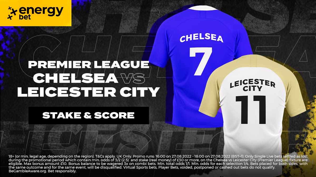 Expect the unexpected at the early stages of the Premier League and get your hand on a tasty £10 Bonus with EnergyBET! 💥💥

Place a qualifying bet of at least £30 on Chelsea VS Leicester City. 😎

👉 bit.ly/3CyyeVa

 18+ | Play Responsibly | BeGambleAware.org