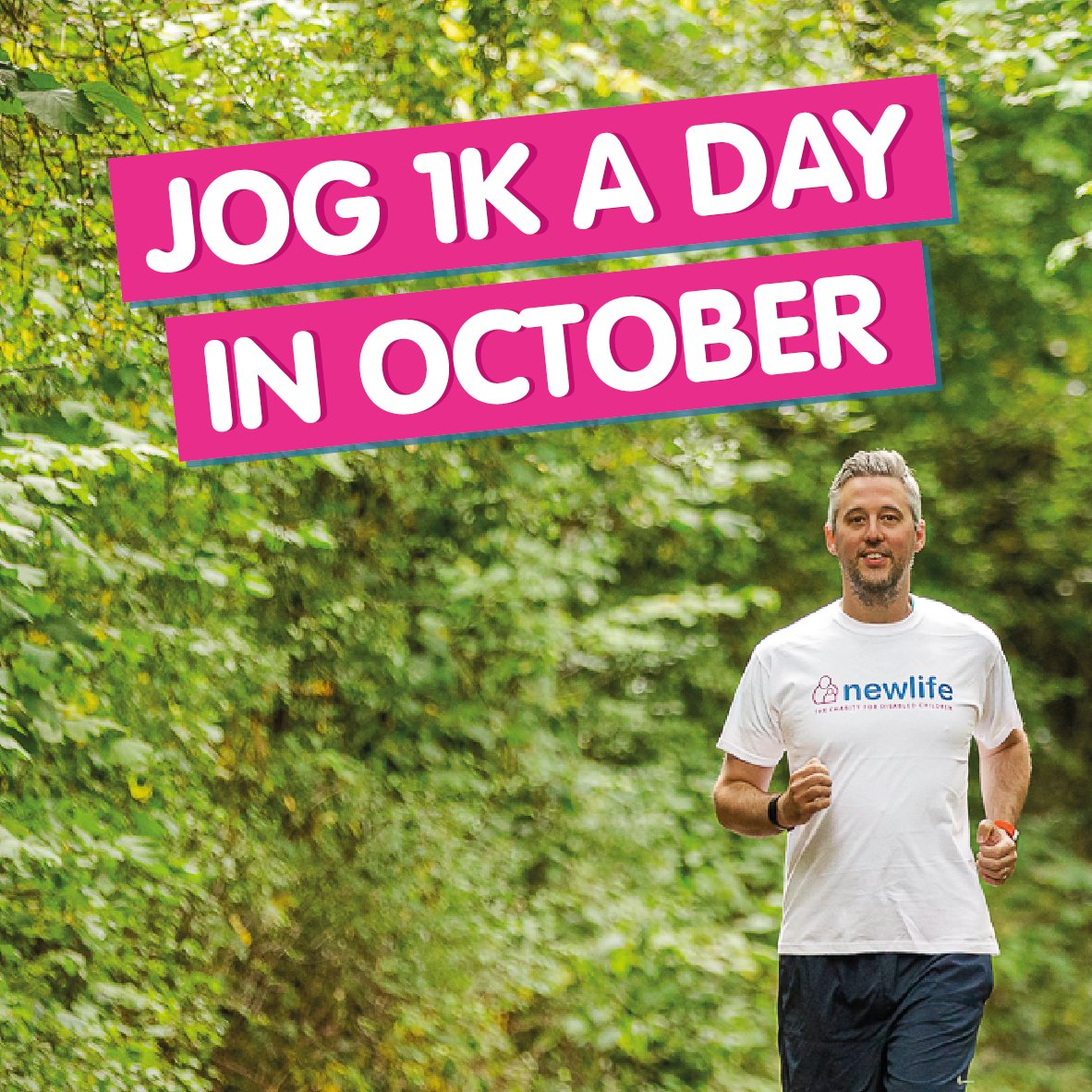 Newlifecharity's tweet photo. Take part in our Jog 1k a Day challenge this October! 🏃🏃‍♀️

Get active with your friends and family 🧑‍👧
Join our Facebook community 👯
Help change a disabled child’s life 💜

Register here 👇
https://t.co/2FKaJq51mI https://t.co/3s96YYFKQA